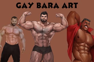 create nsfw gay bara muscle yaoi art fanart oc gay comics gay manga gay anime