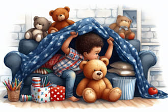 magical children book pages with heartwarming detail