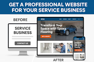 design epoxy flooring website landing page epoxy window cleaning tiles plumbing