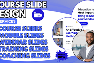 design course slide online course slide presentation online course content slide