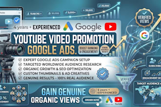 promote youtube videos via google ads to gain real views