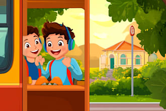 create kids children book illustrations