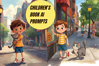 write ai prompts for children book illustrations