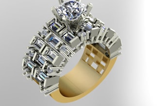 custom 3d ring model for jewelry