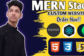 create custom websites with mern stack