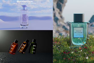 3d cosmetic product rendering