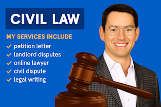 assist with landlord disputes tort claims trust disputes defamation cease desist