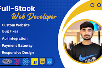do full stack web development with laravel and react