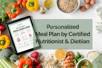 make customized weight loss meal plan and diet plan