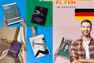 design a print ready flyer for german businesses