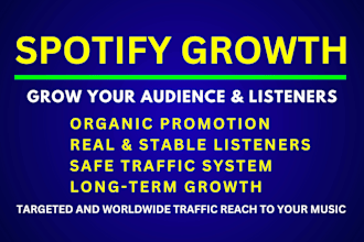 do professional spotify promotion for real audience growth