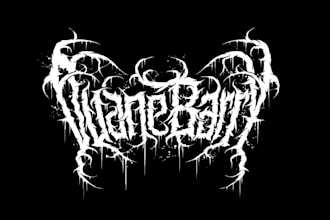 create a brutal death metal logo