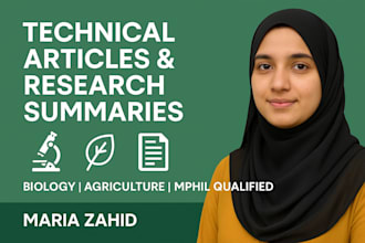 write technical and scientific content for agriculture and life sciences