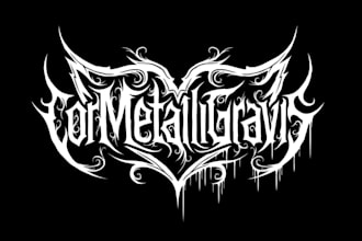 make death metal, slam, and brutal logo for you