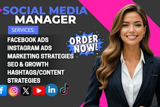 be social media marketing manager instagram content creator facebook ads manager