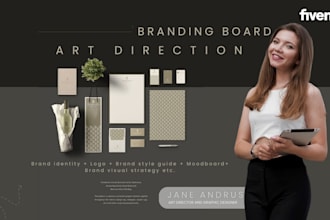do art direction and branding board for your business