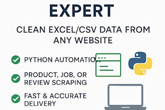 scrape web site data and deliver in excel file