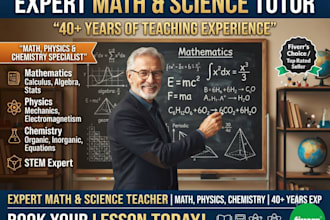 be your math and science tutor for igcse o and a level, sat