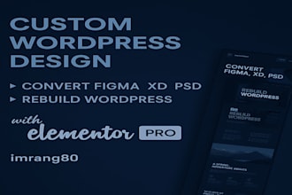 design and rebuild wordpress site with elementor pro