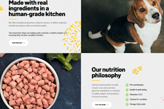 design pet shopify store pet supplement website pet accessories website