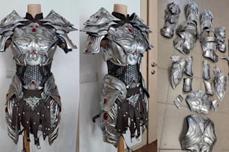 custom anime cosplay creation 3d wearable cosplay costume armor 3d game cosplay
