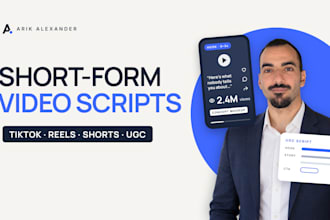 write tiktok, reels, youtube shorts and ugc video scripts