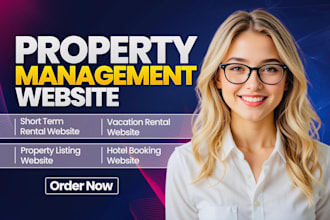 do short term rental website, hotel booking website, property management website
