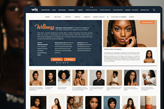 redesign outdated wix theme for wellness cosmetic or beauty salon store