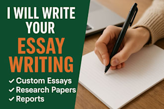 do your assignment, project work, essay writing for college and university