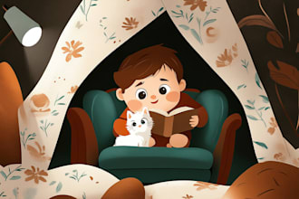 illustrate your childre book with delightful and detailed art