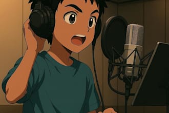 voice a male anime or video game character