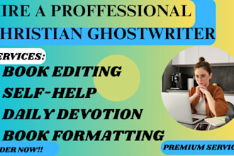 design christian book covers and edit spiritual or nonfiction ebooks