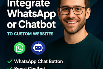 integrate whatsapp or chatbot API into your website