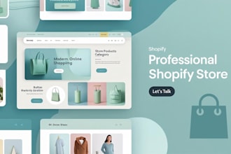 create professional shopify store