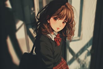 draw anime style nsfw fanart, ecchi and original