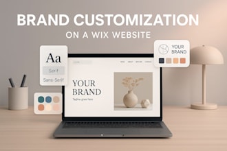customize wix website fonts and  colors to match your brand identity
