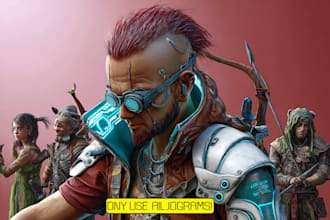 draw cyberpunk character art