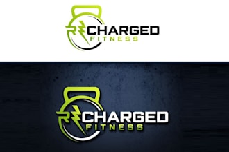design great energetic fitness studio logo