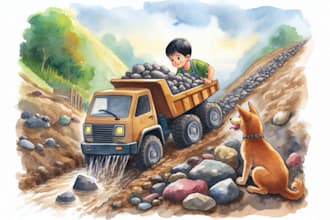 draw awesome children illustration for you kids story book, amazon kdp, game
