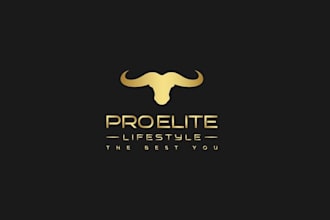 design high end brand fitness equipment gear logo