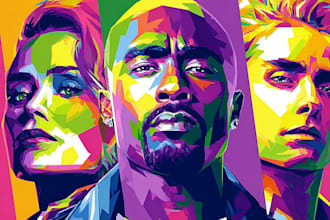 make a beautiful wpap pop art portrait