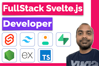 be svelte tailwindcss sveltekit typescript fullstack developer