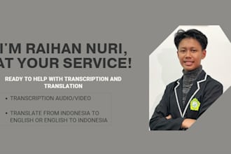 transcript video and audio