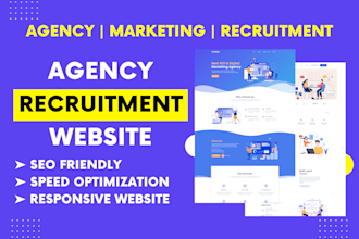 design digital marketing agency recruitment job board staff hiring website
