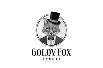 design super fox head, wolf vintage logo  with express delivery