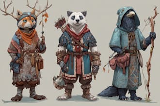 paint fantasy, furry, or realistic portraits