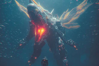 do a mecha robot art of your choice