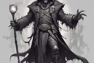 design fantasy horror and fantasy horror character