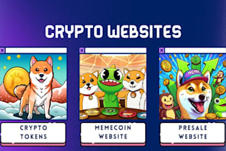 create solana memecoin token, presale website, staking website, smart contract