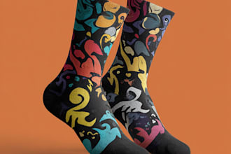 make a cool socks with personality